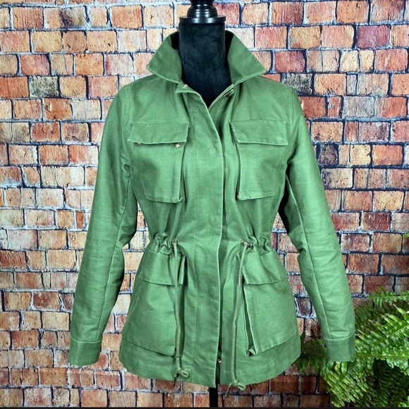H&M Jackets & Blazers - H&M Army Green Utility Cargo Jacket